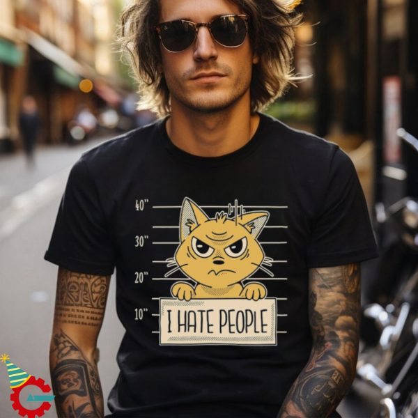 I Hate People cat shirt