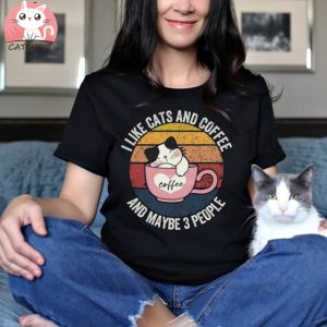 I Like Cats And Coffee Shirt