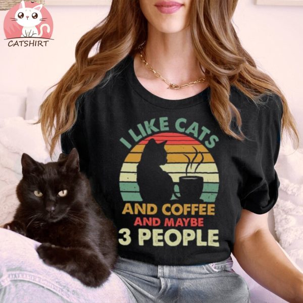 I Like Cats And Coffee Sweatshirt Gifts For Cat Owners Funny Cat Shirts Coffee Lover Shirt Cat Mom Sweatshirt Coffee Shirt