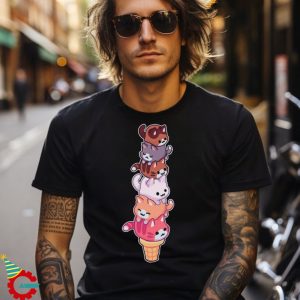 Ice Cream Cats Cute T Shirt