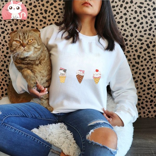 Ice Cream for Cat Lover T Shirt