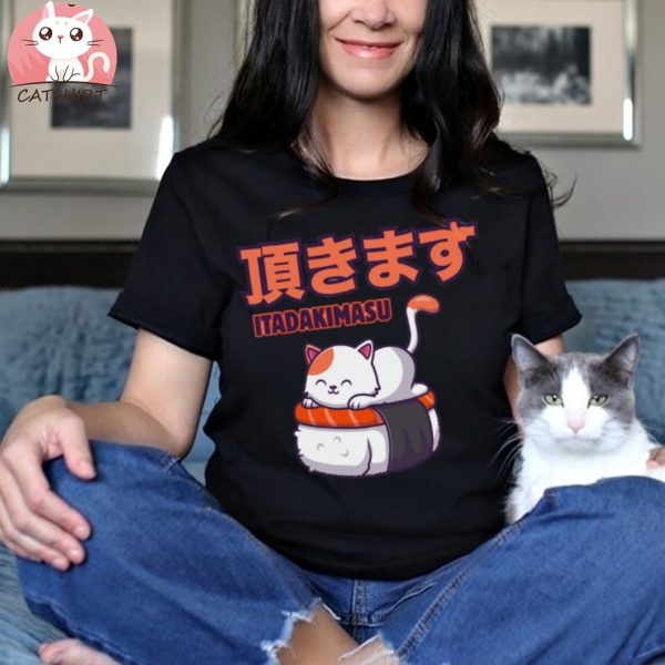 Itadakimasu Sushi Cats Shirt