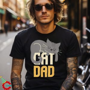 Cat Dad Halloween Kitty Daddy Gift Shirt