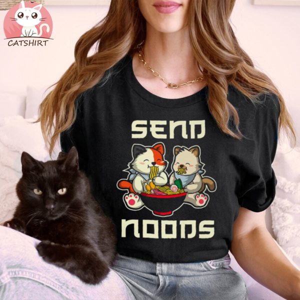 Japanese Anime Kawaii Ramen Noodles Cat Shirt