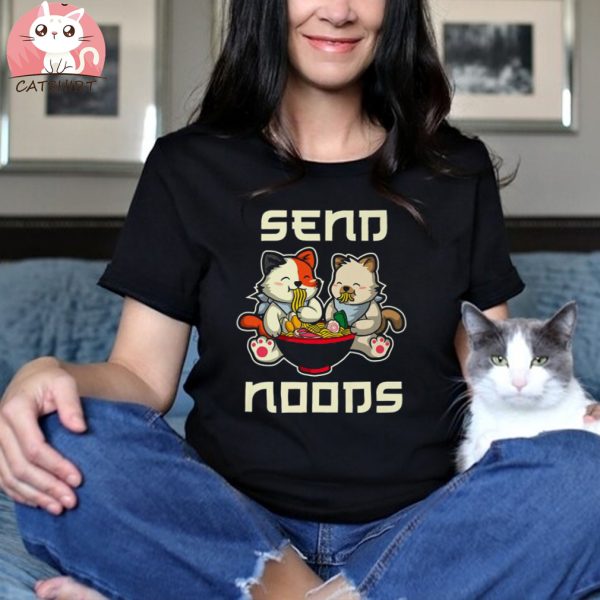 Japanese Anime Kawaii Ramen Noodles Cat Shirt