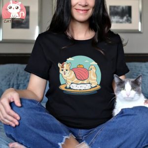 Japanese Cute Sushi Cat Sashimi T Shirt