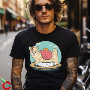 Japanese Cute Sushi Cat Sashimi T Shirt