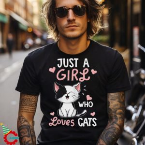 Just A Girl Who Loves Cats Tshirt Cute Cat Lover Gifts T Shirt