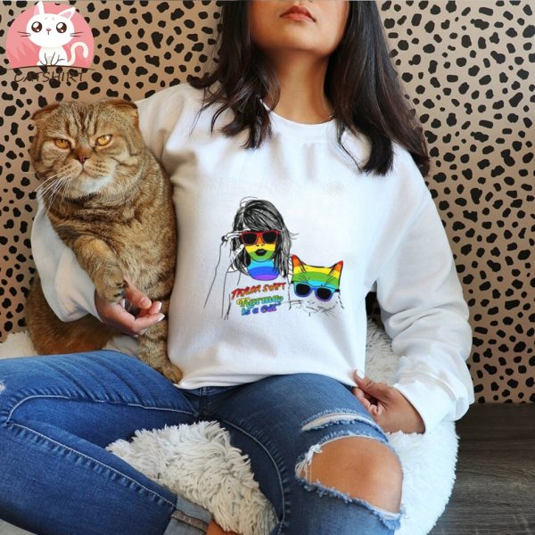 Karma Is A Cat Rainbow Vintage T shirt