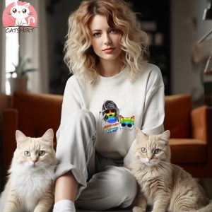 Karma Is A Cat Rainbow Vintage T shirt