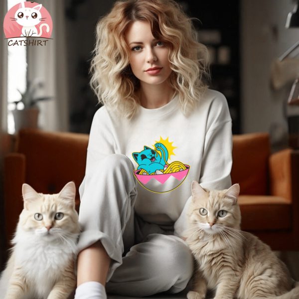 Kawaii Anime Eating Cats Shirt