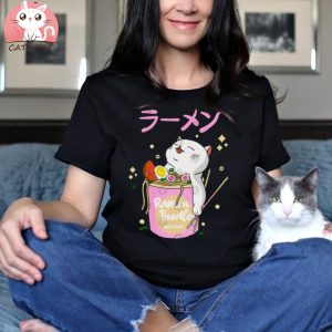 Kawaii Cat Ramen T Shirts