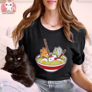 Kawaii Cat Ramen Tshirt