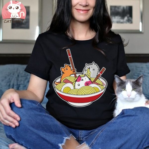 Kawaii Cat Ramen Tshirt