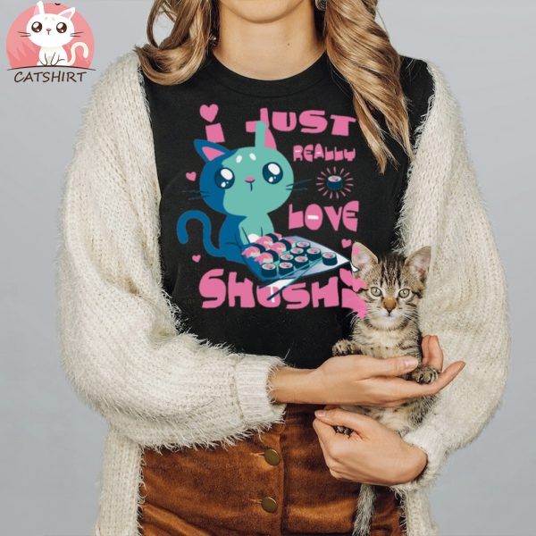 Kawaii Cat Sushi Quote T Shirt