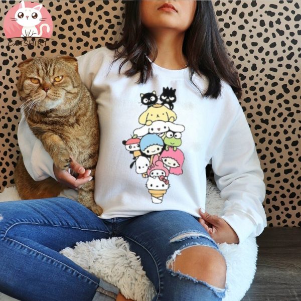 Kawaii Friends Ice Cream T Shirt