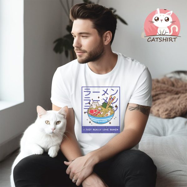 Kawaii I Just Really Love Ramen Anime Food Aesthetic T Shirt