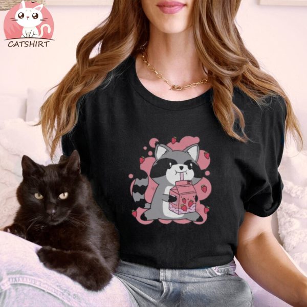 Kawaii Strawbery Cat Shirt