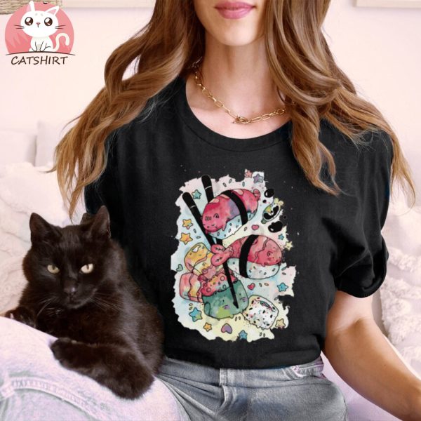 Kawaii Sushi Cat T Shirt