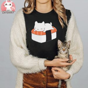 Kawaii Sushi Cat T Shirts