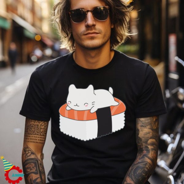 Kawaii Sushi Cat T Shirts