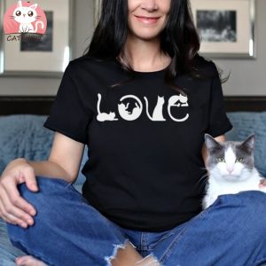 Love Cat Shirt, Cat Lover Shirt, Funny Cat Shirt, Kitten Shirt, Cat Mom Shirt, Animal Lover Shirt