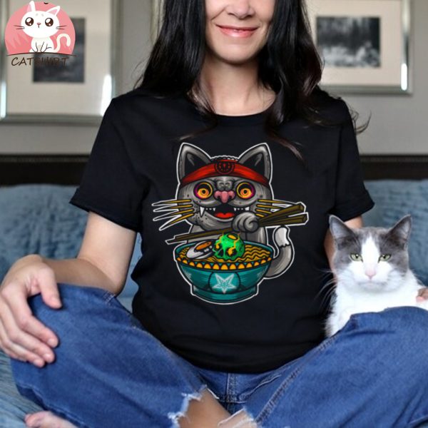 Lucky Cat Ramen Shirt