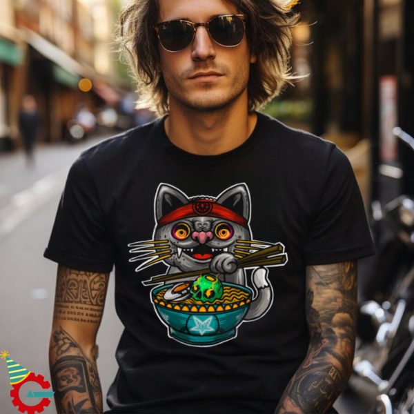 Lucky Cat Ramen Shirt