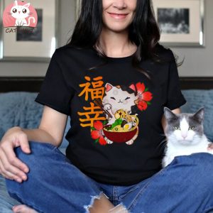 Lucky Cat Ramen T Shirt