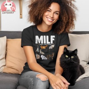 MILF Man I love Felines Funny Cats Shirt