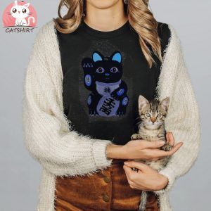 Maneki Neko Lucky Money Cat Women's Deluxe T Shirt