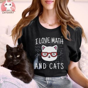 Math and cat lover T shirt, math Teacher shirt, Cat Lover's gift, animal themed shirt, funny graphic shirt women, Math student Shirt