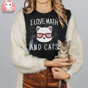 Math and cat lover T shirt, math Teacher shirt, Cat Lover's gift, animal themed shirt, funny graphic shirt women, Math student Shirt