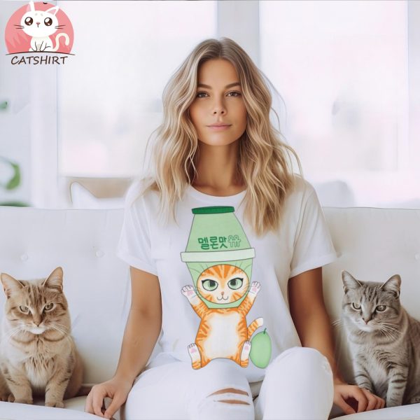 Melon Milk Cat T shirt