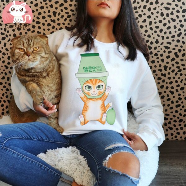 Melon Milk Cat T shirt