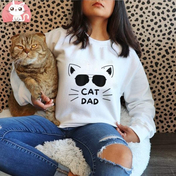 Mens Cat Dad Gift Idea For Cat Lovers Unisex Shirt