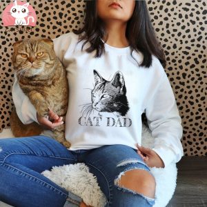 Mens Cat Dad Shirt