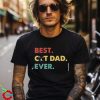 Mens Retro Best Cat Dad Ever Funny Cat Lover Dad Fathers Day Shirt