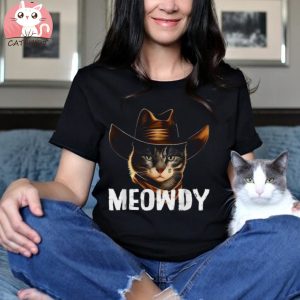 Meowdy Cat Cowboy Funny Cat Meme Shirt