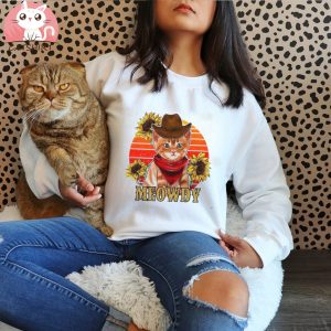 Meowdy Cowboy Cat Vintage T Shirt