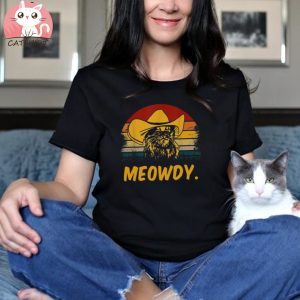 Meowdy Cowboy Cat Vintage Teee Shirt