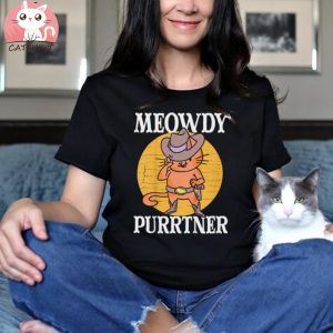 Mewody Purrtner Howdy Partner Cat Shirt