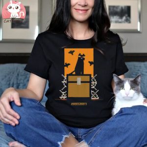 Minecraft Cat And Bats Youth T Shirt