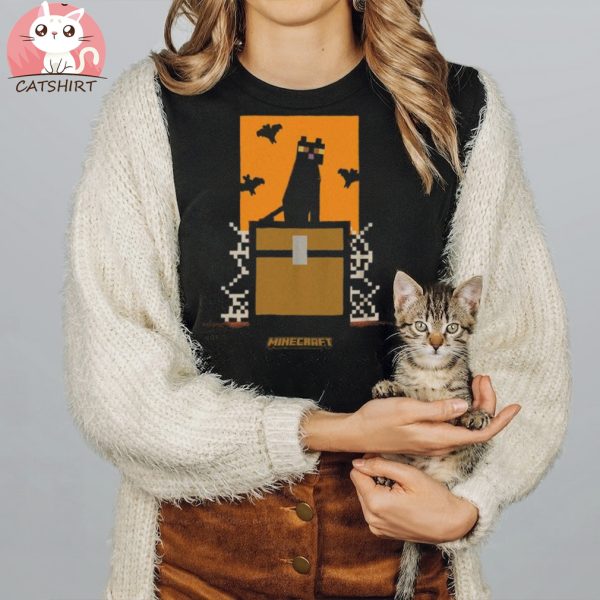 Minecraft Cat And Bats Youth T Shirt