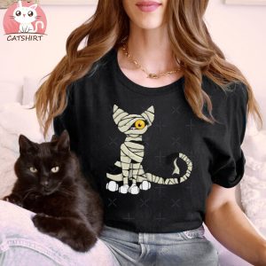 Mummy Cat Kids T Shirt