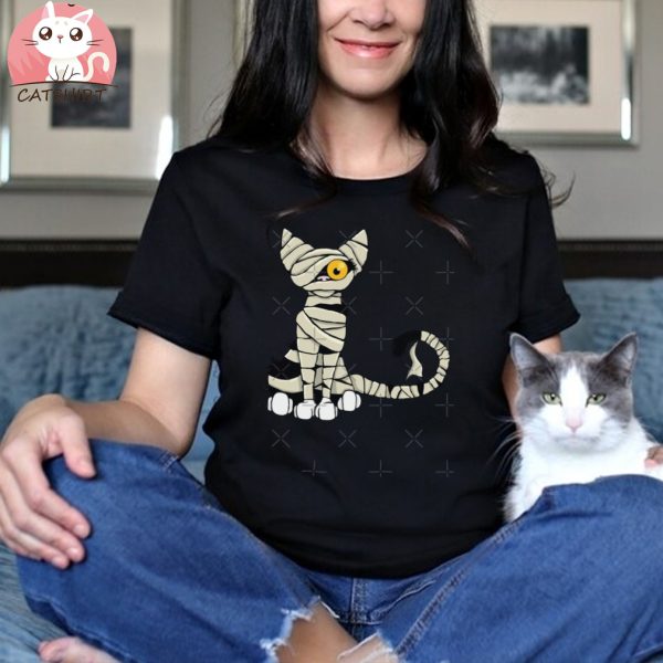 Mummy Cat Kids T Shirt