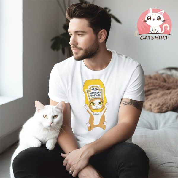 Mustard Cat T shirt