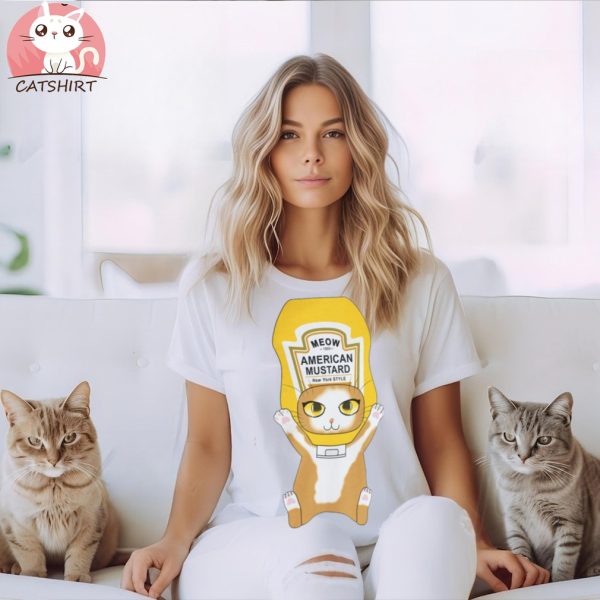 Mustard Cat T shirt