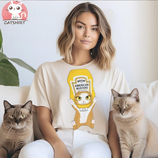 Mustard Cat T shirt