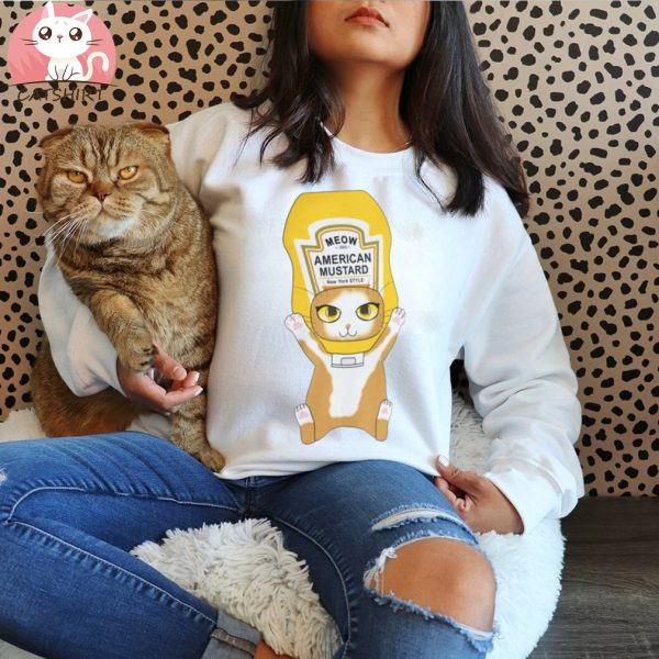 Mustard Cat T shirt